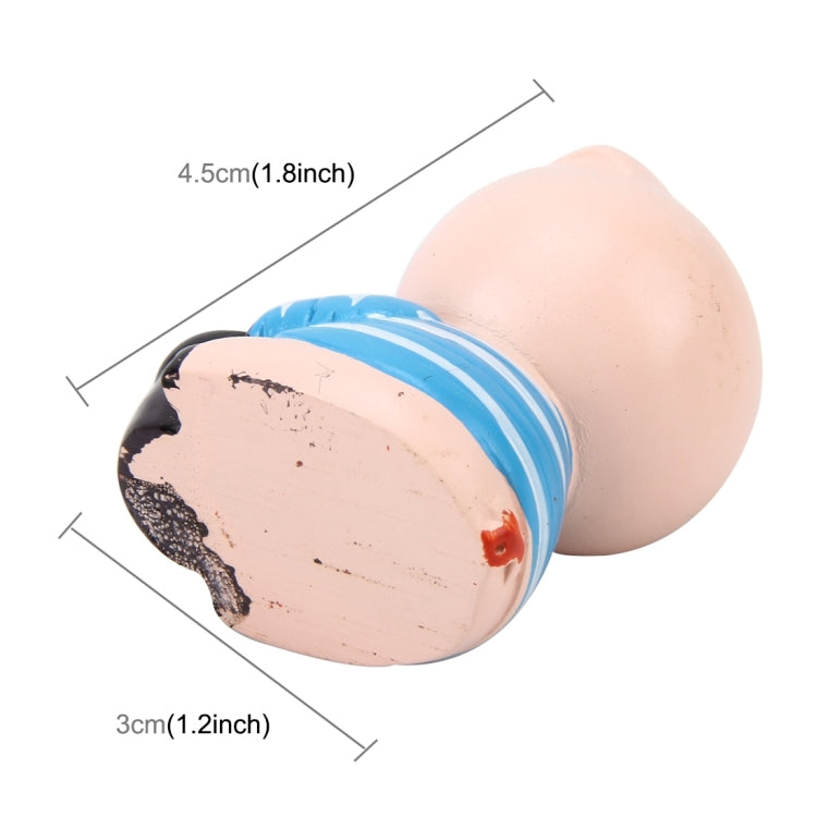 2 PCS Car Stone Lovely Pig Decorative Statues