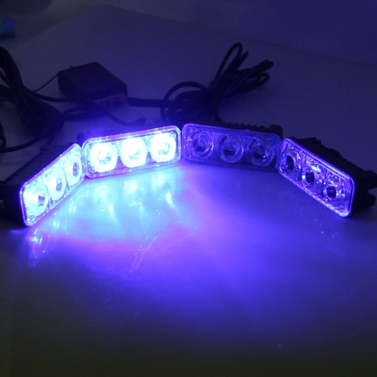4 PCS 10W Car Strobe Warning Light with Remote Control
