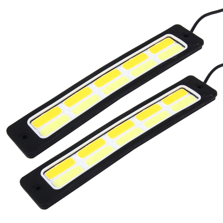 2 PCS 5W 400 LM 6500K DRL Light with 10 COB Lamps, DC 12V