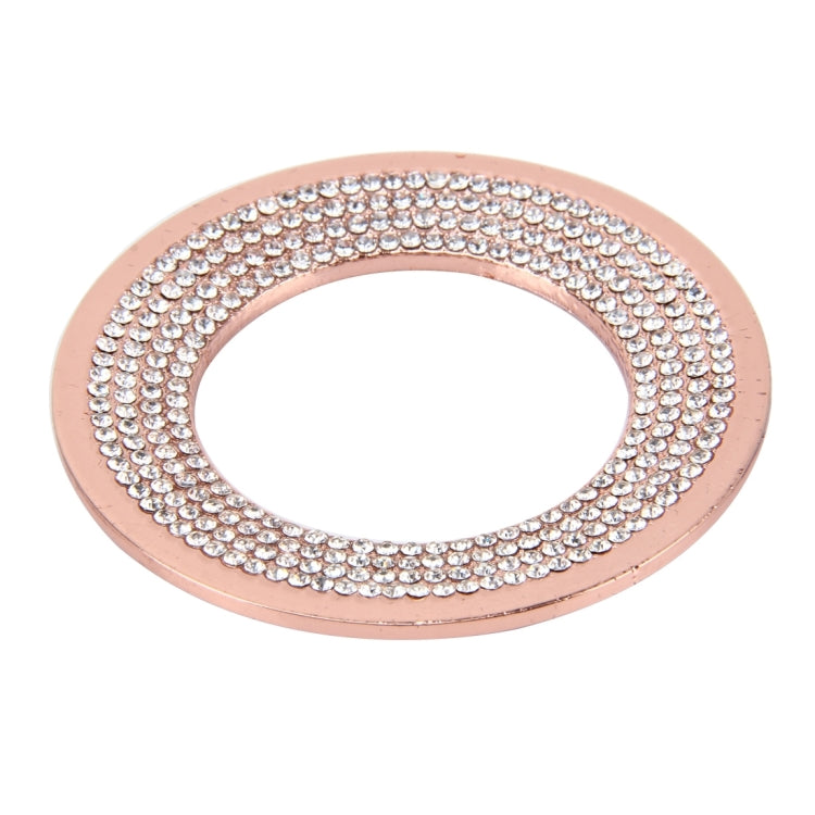 Car Aluminum Steering Wheel Decoration Ring with Diamonds For Volkswagen