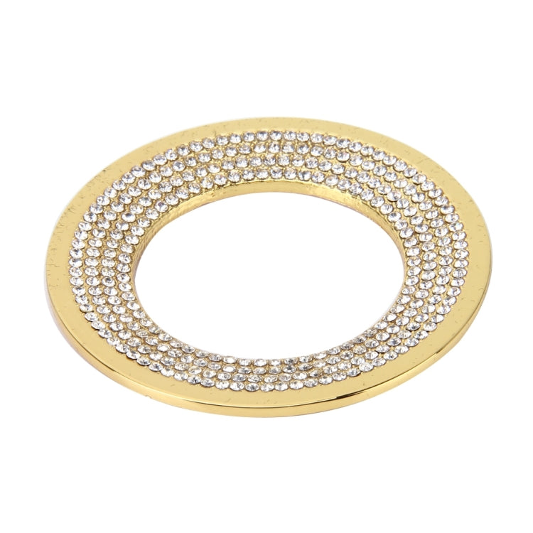 Car Aluminum Steering Wheel Decoration Ring with Diamonds For Volkswagen