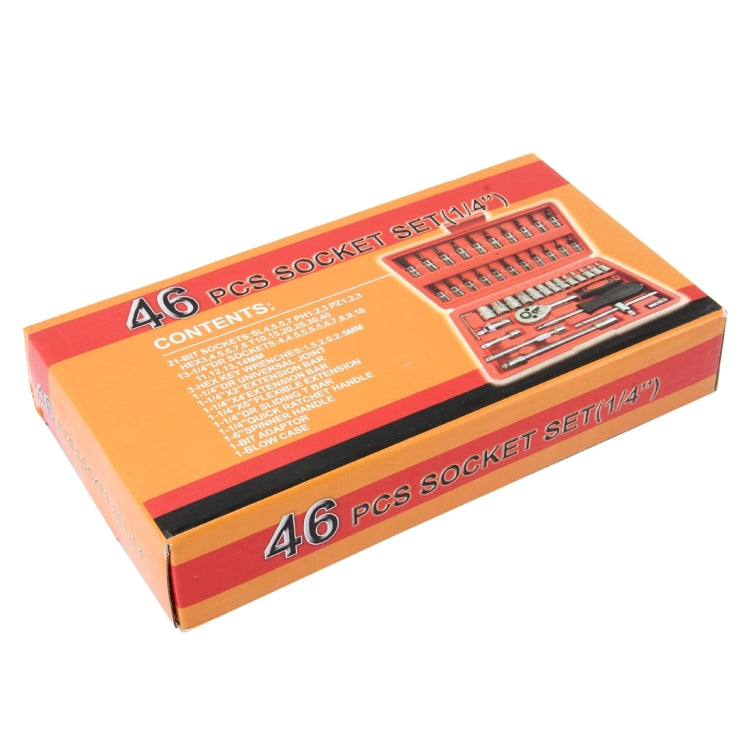 46 in 1 Car Repair Tool Socket Sets Combination Tool Wrench Set