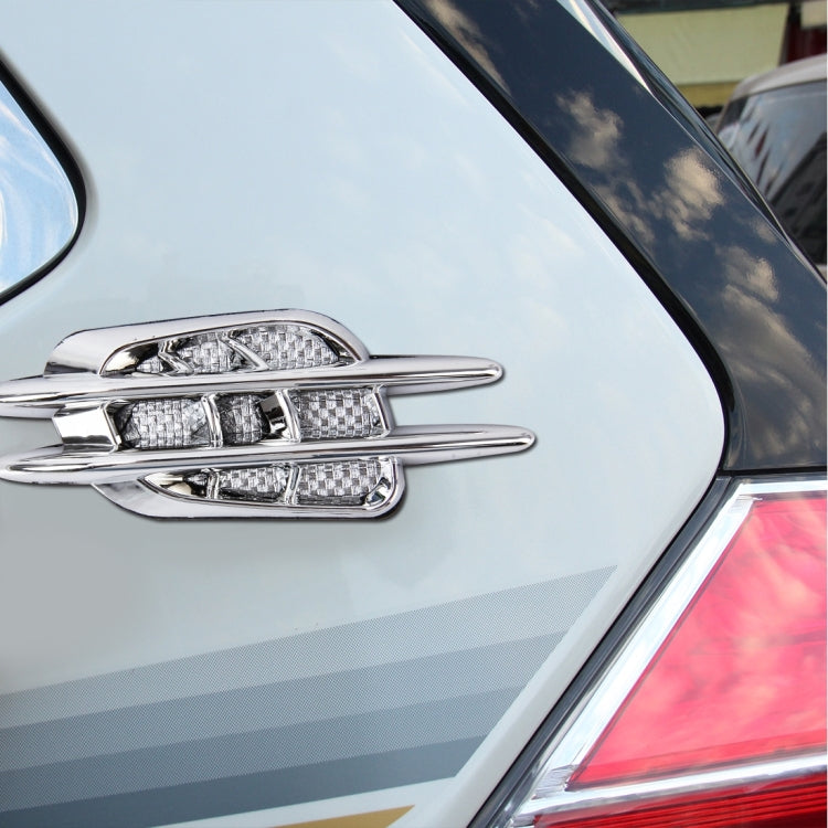 2 PCS Car Plastic Decorative Sticker, Size: 12.5 x 4.5cm