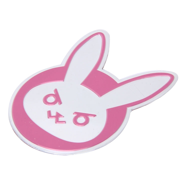 Rabbit Style Car Metal Decorative Sticker, Size: 9.0 x 7.0cm