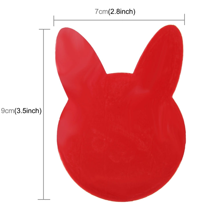 Rabbit Style Car Metal Decorative Sticker, Size: 9.0 x 7.0cm