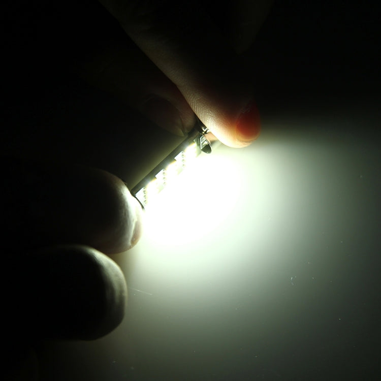 2 PCS 2W 100 LM 6000K 39MM Bicuspid Port Car Dome Lamp LED Reading Light with 16 SMD-4014 LED Lamps, DC 12V(White Light)