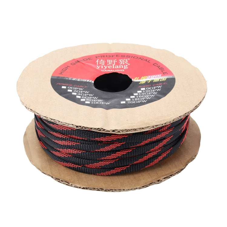 100m Car Nylon Weave Audio Cable Protective Cover