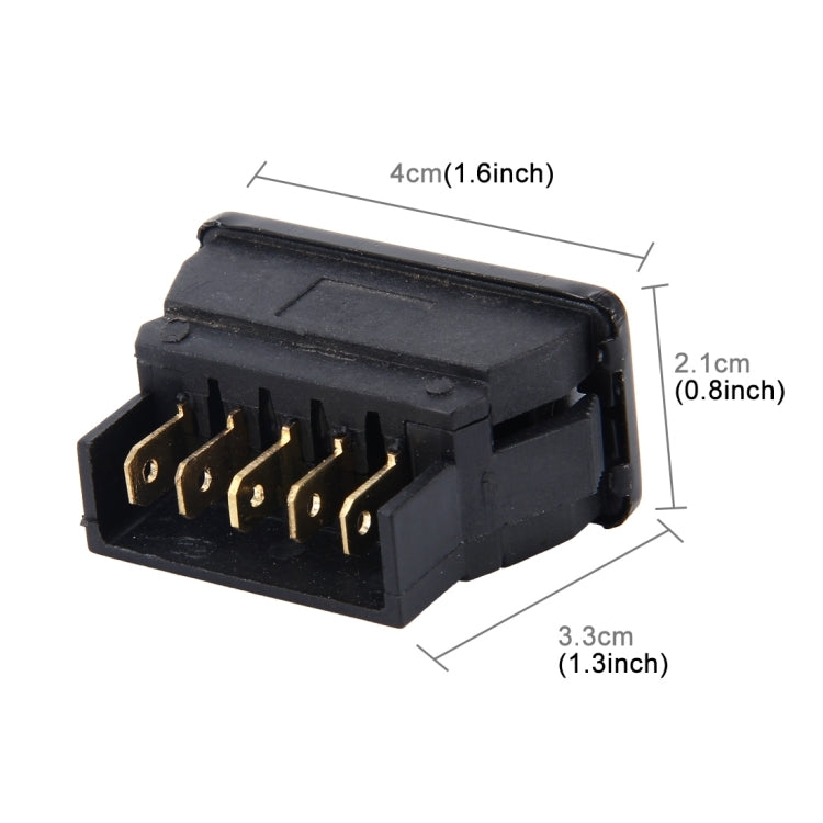 10 PCS Car Auto Universal DIY 5 Pin Boat Cap OFF- ON Push Button