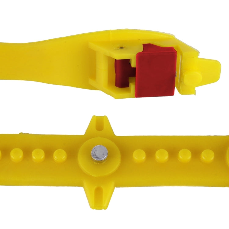 10 PCS Car Snow Tire Anti-skid Chains Yellow Chains for Family Car