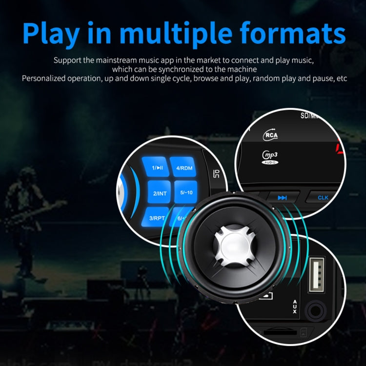 HX-8013 Car MP3 Player with Remote Control, Support FM / USB / SD / MMC