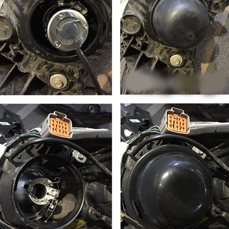 2 PCS Universal Car LED Headlight HID Xenon Lamp Silicone Dust Cover Seal Caps for Car Retrofit, Inner Diameter: 5cm