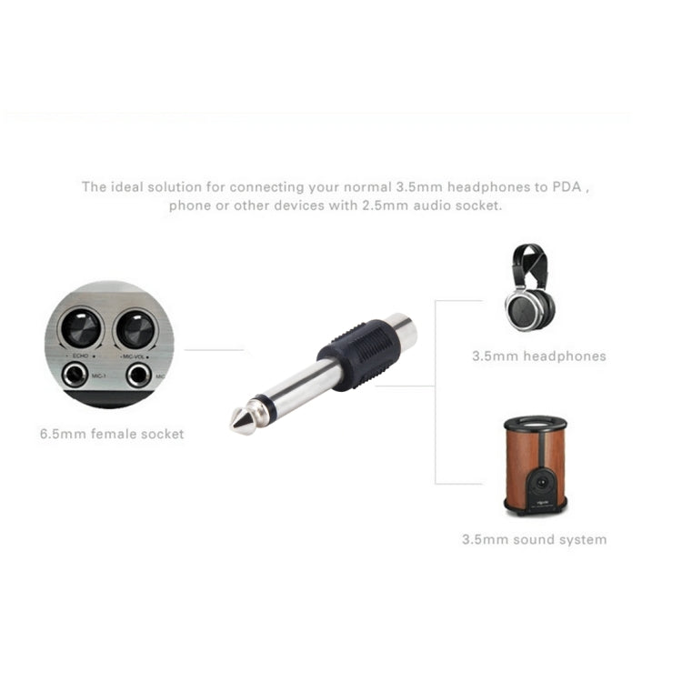 6.35mm to RCA Male to Female Plug Stereo Audio Adapter