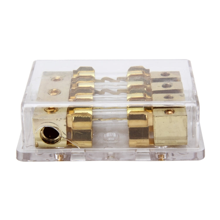 Car Auto 60A 1 in 4 Ways Glass Fuse Holder Blade Fuse Holder for Car Audio Amplifier