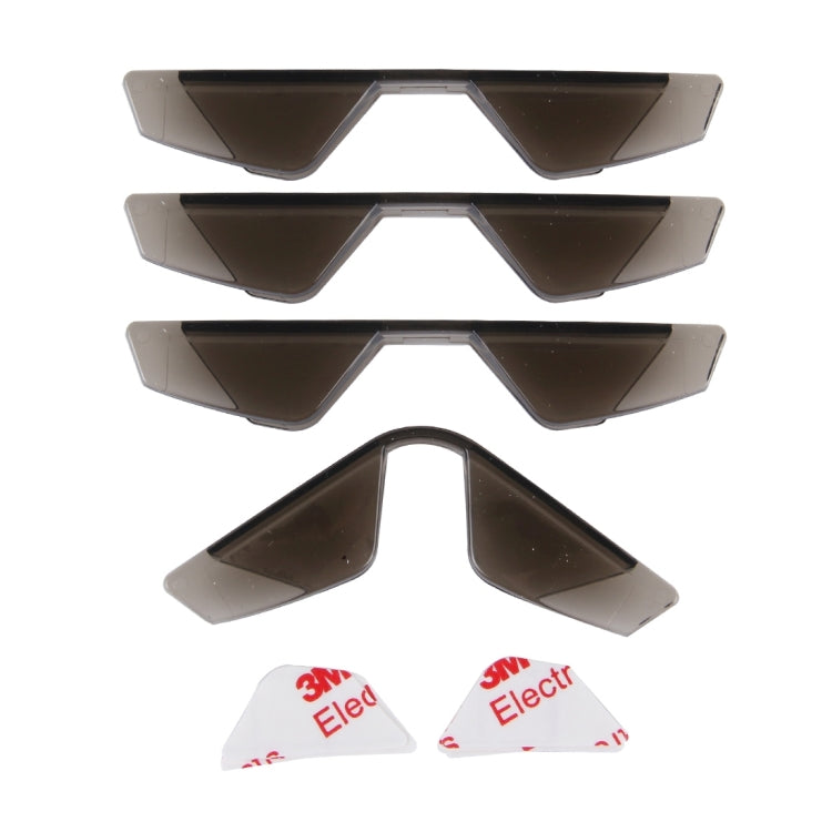 3R 3R-2107 4 PCS Rubber Car Side Door Edge Free Bending Protection Guards Cover Trims Stickers