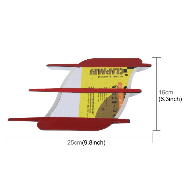 OUSHIBA OB-517 2 PCS Hood Side Shark Gill Simulation Air Flow Vent Sticker for Car Decoration