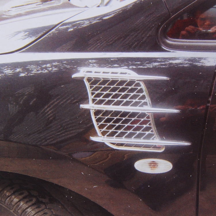 OUSHIBA OB-517 2 PCS Hood Side Shark Gill Simulation Air Flow Vent Sticker for Car Decoration
