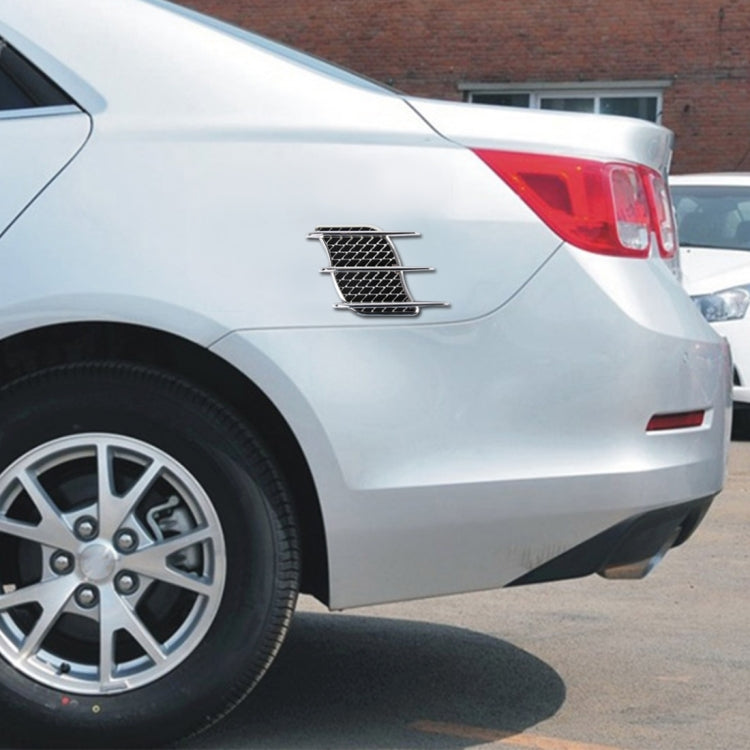 OUSHIBA OB-517 2 PCS Hood Side Shark Gill Simulation Air Flow Vent Sticker for Car Decoration