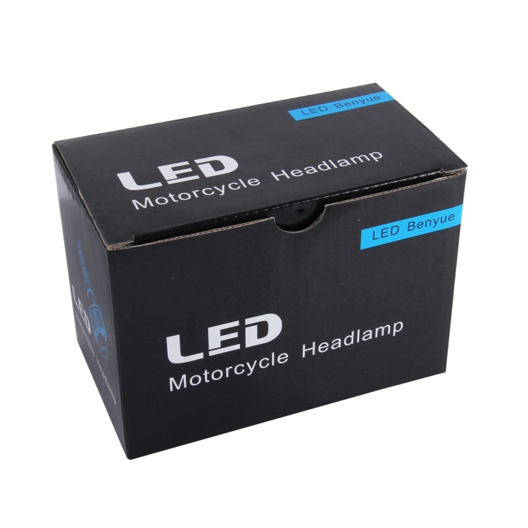 25W 2500 LM 6000K Motorcycle Headlight with 3 LED Lamps, DC 6-36V (White Light)