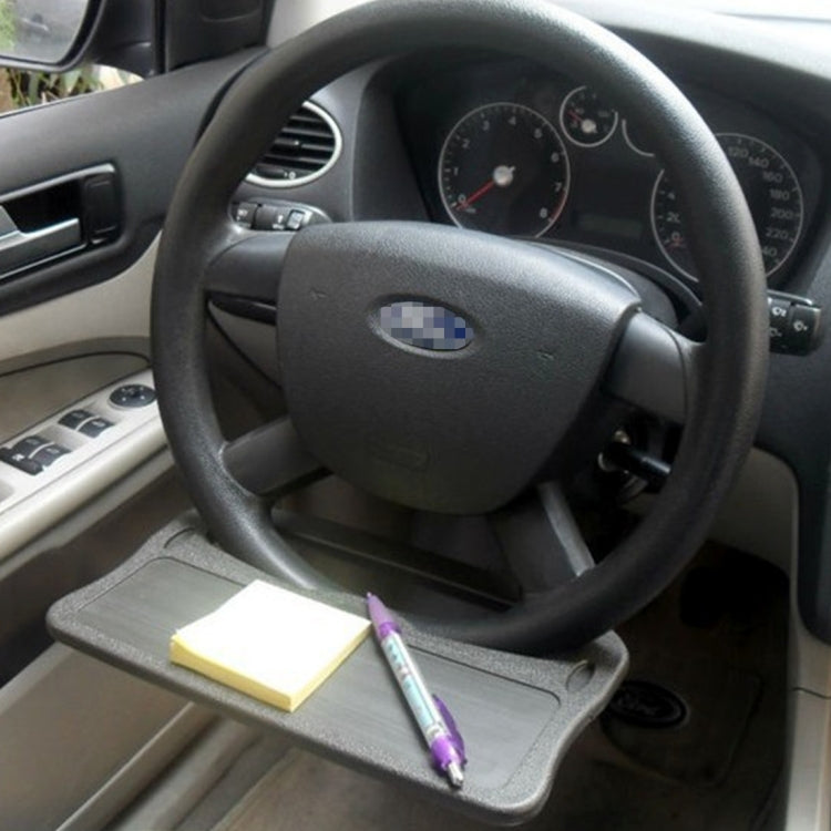 Vehicle Portable Desk Steering Wheel Multi-use Tray Stand Car Food Eating Table iPad Holder