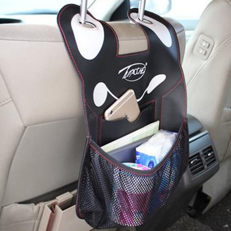 Cartoon Style Car Seat Back Organizer Car Seat Hanging Bag Storage for Snacks Drinks Books ipad and Phone