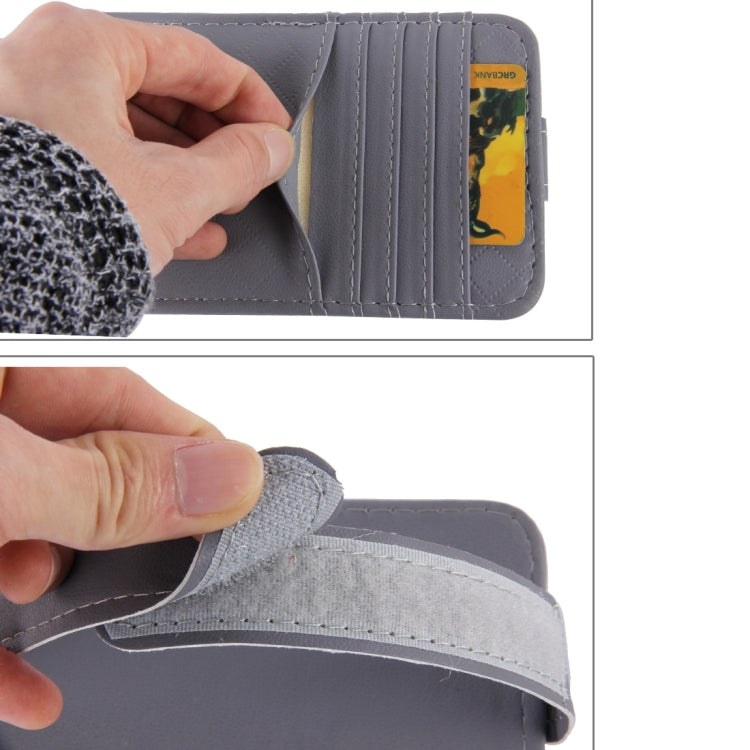 FUDAOCHE Multi-functional Auto Car Sun Visor Sunglasses Holder Card CD Storage Holder Pouch Bag