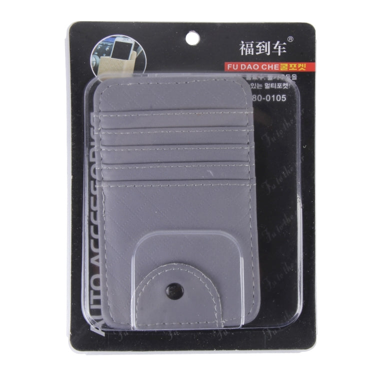 FUDAOCHE Multi-functional Auto Car Sun Visor Sunglasses Holder Card CD Storage Holder Pouch Bag