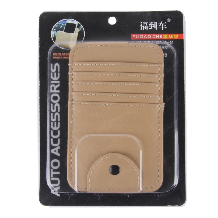 FUDAOCHE Multi-functional Auto Car Sun Visor Sunglasses Holder Card CD Storage Holder Pouch Bag