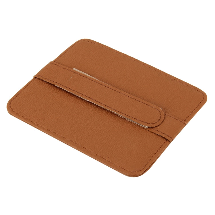 FUDAOCHE Multi-functional Auto Car Sun Visor Sunglass Holder Card CD Storage Holder Pouch Bag