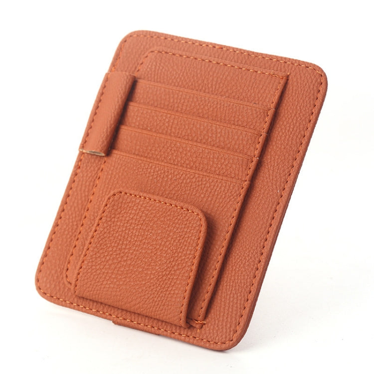 FUDAOCHE Multi-functional Auto Car Sun Visor Sunglass Holder Card CD Storage Holder Pouch Bag