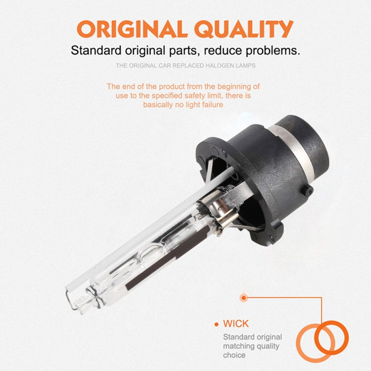 2 PCS D4S 35W 3800 LM 8000K HID Bulbs Xenon Lights Lamps, DC 12V(White Light)