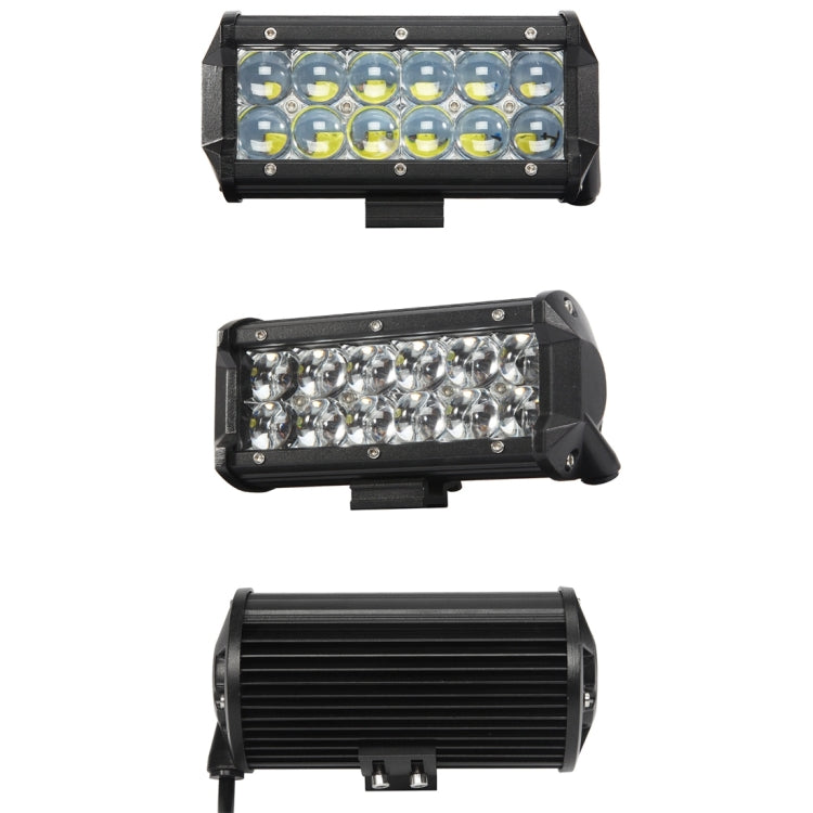 DC 10-30V 60W 6000LM 6000K Waterproof IP68 Vehicle Car Boat Marine External 5D Optical Work Lights Emergency Lights 10 Degrees Adjustable SpotLight LED Car Bulbs with 12 Intense CREE Lights (White Light)