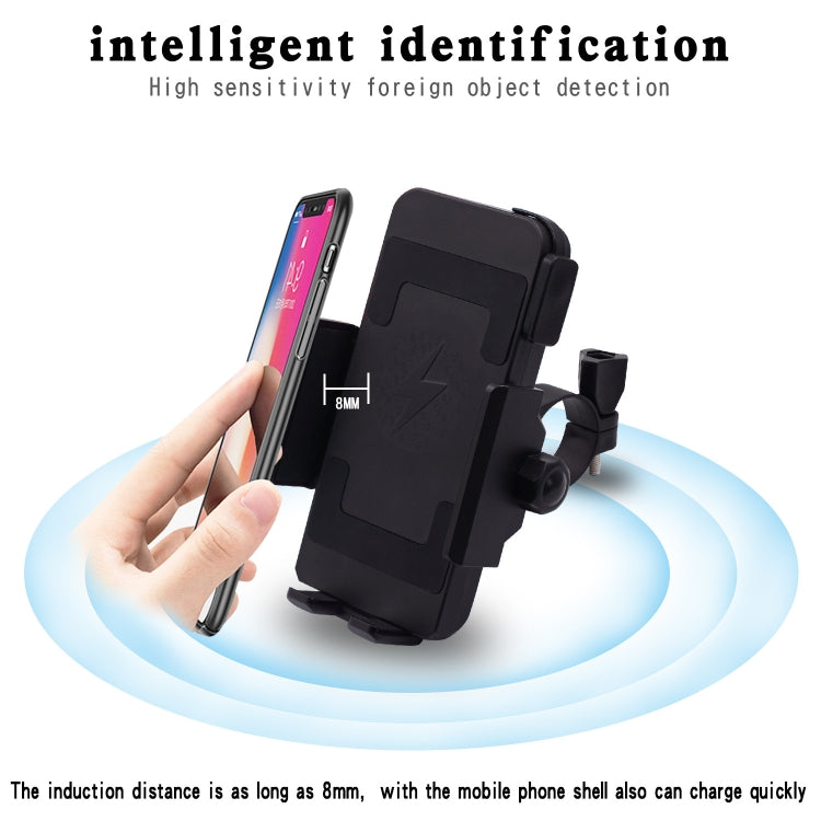Motorcycle Phone Wireless Charger Holder Qi Fast Charging Bracket Holder