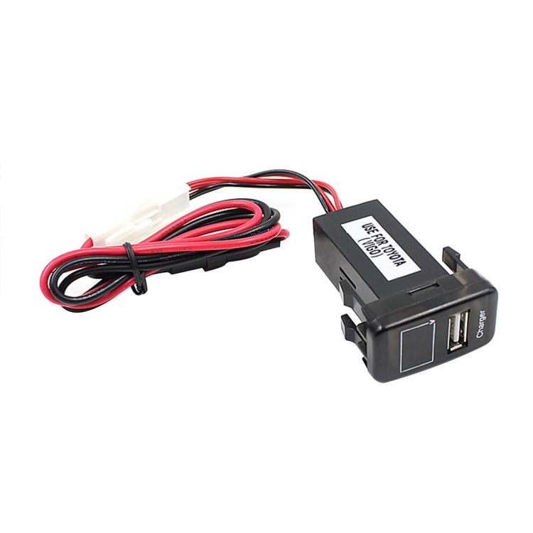Car DC12V 2.1A USB Charger + Voltmeter for Toyota VIGO