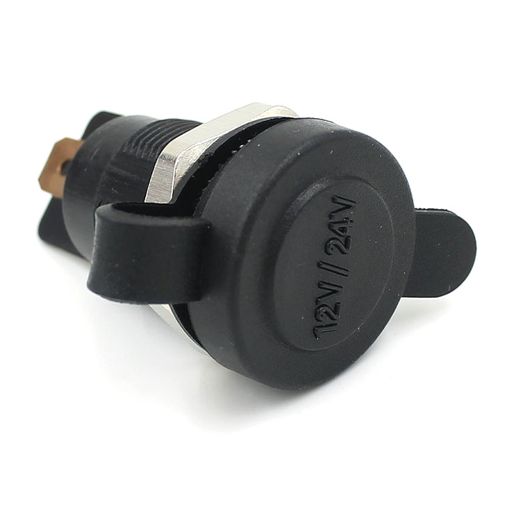 Car / Motorcycle Waterproof Power Plug Socket 12V-24V Cigarette Lighter Socket, EU Plug