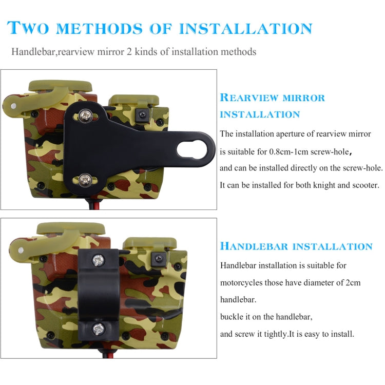 Motorcycle Waterproof DC12 4.2A Dual USB Charger Adapter + Voltmeter + Cigarette Lighter