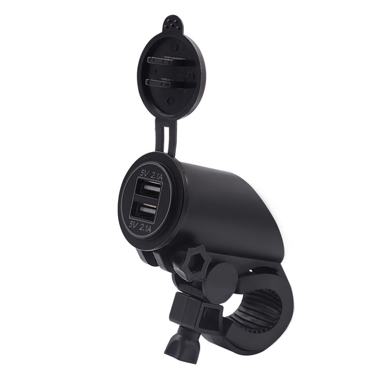 Motorcycle Faucet Dual USB Charger DC12-24V 4.2A IP66 with Aperture