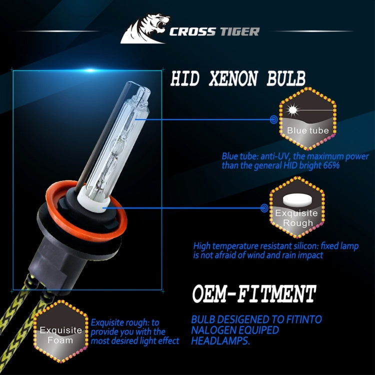 One Set  H8 H9 H11 AC 12V 55W 5500LM IP65 Waterproof Xenon Lamp  6000K Car Light Headlight HID Xenon Bulbs Kit