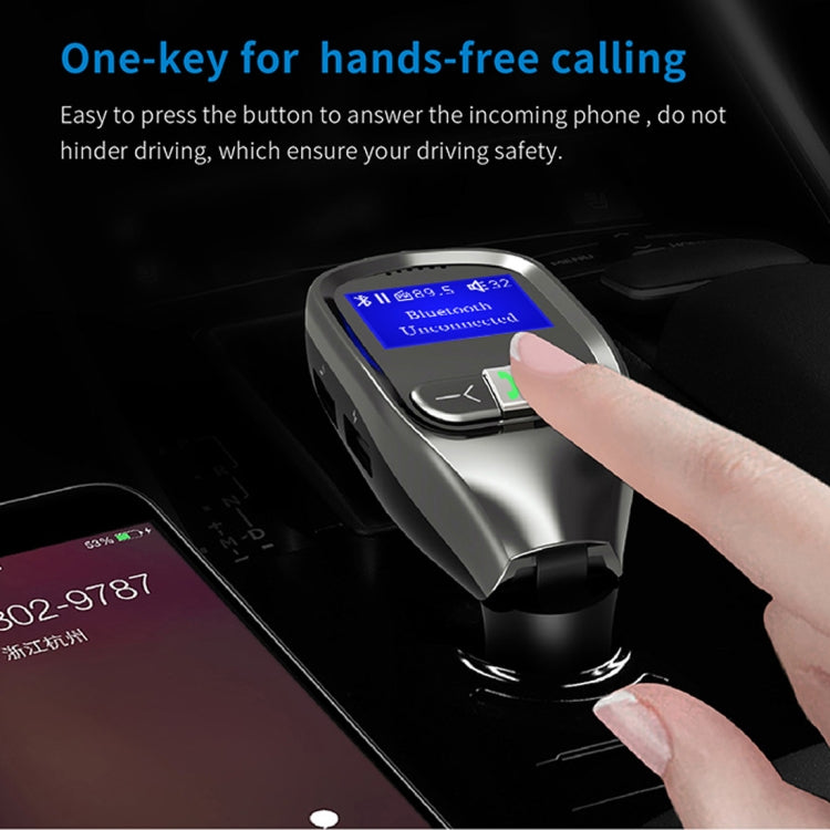 G11 Dual USB Charging Smart Bluetooth FM Transmitter MP3 Music Player Car Kit, Support Hands-Free Call  & TF Card & U Disk(Max 32GB)