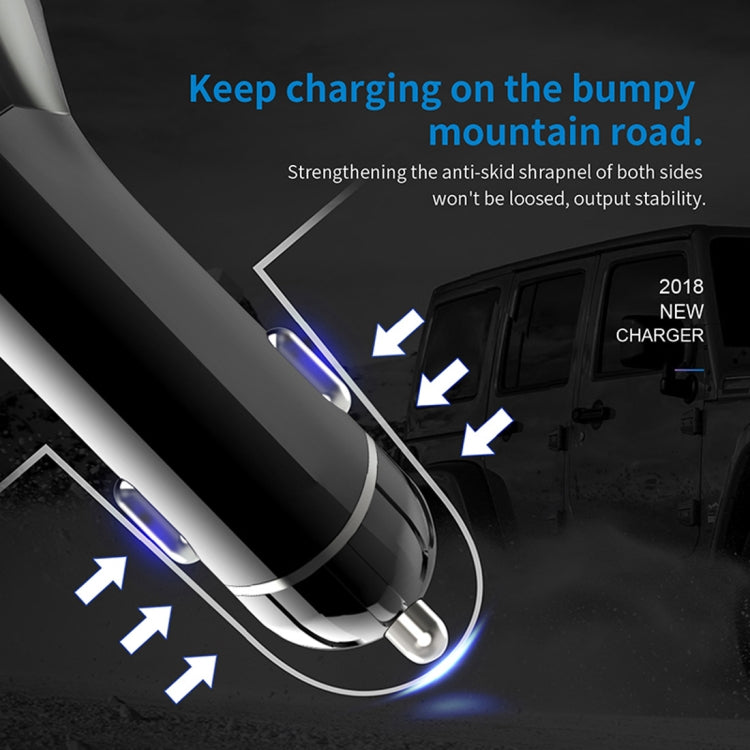 G11 Dual USB Charging Smart Bluetooth FM Transmitter MP3 Music Player Car Kit, Support Hands-Free Call  & TF Card & U Disk(Max 32GB)