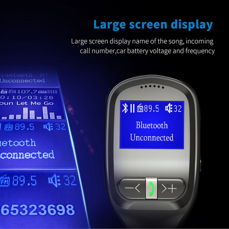 G11 Dual USB Charging Smart Bluetooth FM Transmitter MP3 Music Player Car Kit, Support Hands-Free Call  & TF Card & U Disk(Max 32GB)