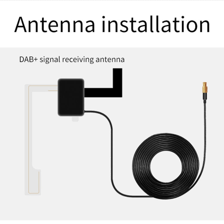 DAB002 Car DAB Dual USB Charging Smart Bluetooth Digital FM Transmitter MP3 Music Player Car Kit, Support Hands-Free Call  & TF Card