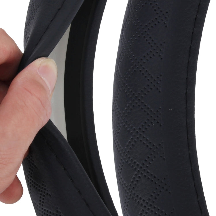 Knit Weave Texture Universal Leather Car Steering Wheel Cover Sets Four Seasons General