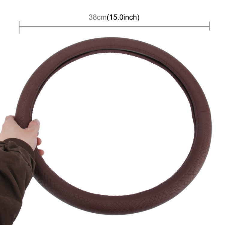 Knit Weave Texture Universal Leather Car Steering Wheel Cover Sets Four Seasons General