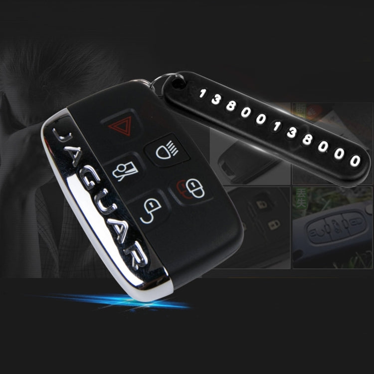 Car Auto Universal Anti-lost Key Ring with Rubber Random Telephone Number Installation