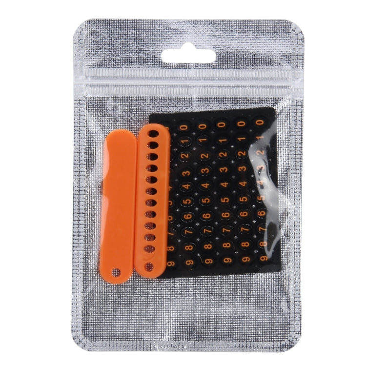 Car Auto Universal Anti-lost Key Ring with Rubber Random Telephone Number Installation