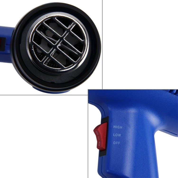 DINGGUAGUA 1800W Industrial Heavy Duty Professional Adjustable Temperature from 50 Degrees Celsius to 650 Degrees Celsius Heat Air Gun Tool