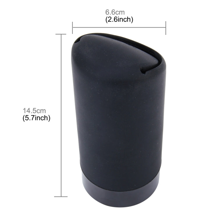 3R Universal Portable Car Auto Rubber Mini Trash Rubbish Bin Storage Can