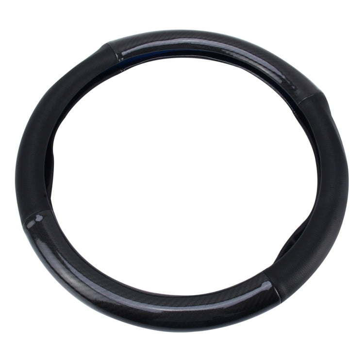 Universal PU Leather Pure Black Car Steering Wheel Cover Sets Four Seasons General