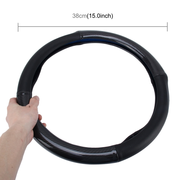 Universal PU Leather Pure Black Car Steering Wheel Cover Sets Four Seasons General