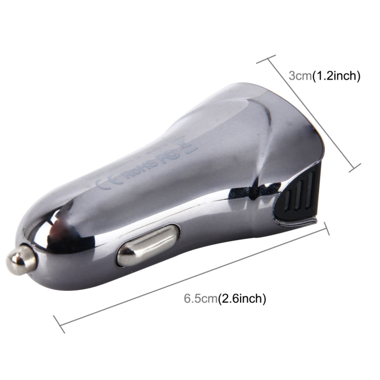 Car Auto 5V Dual USB 2.1A/1A Cigarette Lighter Adapter for Most Phones